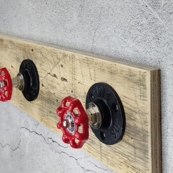 Perchero Pared Estilo Industrial