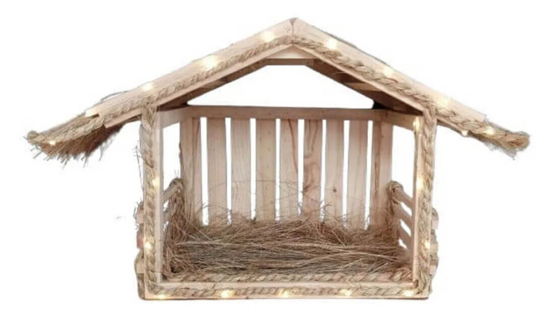 Pesebre navideño de madera - Image 3