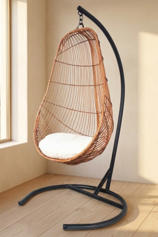 Reposera sillón de mimbre natural · WoodWicker Chile